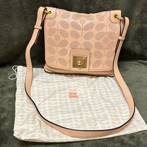 Orla Kiely Light Peach Shoulder Bag